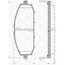 363702161144 MAGNETI MARELLI Комплект тормозных колодок, дисковый тормоз