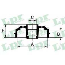 7D0024R LPR Тормозной барабан