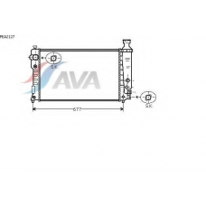 PEA2127 AVA Радиатор, охлаждение двигателя