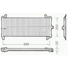 DCN09001 DENSO Конденсатор, кондиционер