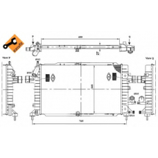 58340 NRF Радиатор, охлаждение двигателя