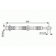 1 987 476 981 BOSCH Тормозной шланг