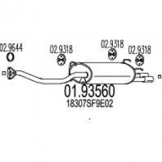 01.93560 MTS Глушитель выхлопных газов конечный