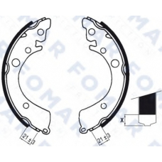 FO 0412 FOMAR ROULUNDS Комплект тормозных колодок