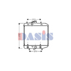 360260N AKS DASIS Радиатор, охлаждение двигателя