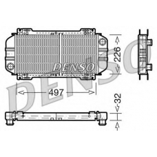 DRM10033 DENSO Радиатор, охлаждение двигателя