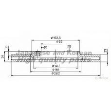 H037-60 ASHUKI Тормозной диск