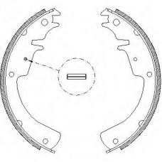 Z4010.01 WOKING Комплект тормозных колодок