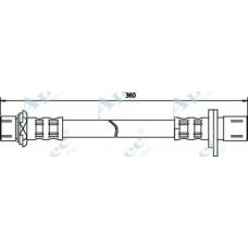 HOS3209 APEC Тормозной шланг