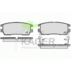 35-0620 KAGER Комплект тормозных колодок, дисковый тормоз