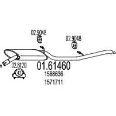 01.61460 MTS Глушитель выхлопных газов конечный