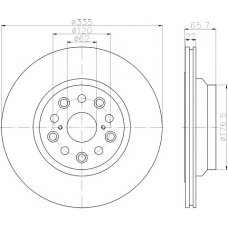 8DD 355 116-941 HELLA PAGID Тормозной диск