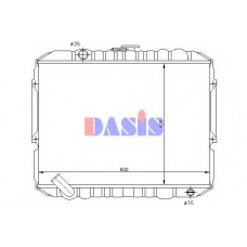 560022N AKS DASIS Радиатор, охлаждение двигателя