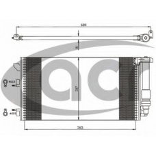 300578 ACR Конденсатор, кондиционер