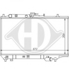8120109 DIEDERICHS Радиатор, охлаждение двигателя
