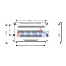 213580N AKS DASIS Конденсатор, кондиционер