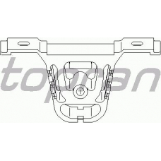 500 176 TOPRAN Кронштейн, глушитель