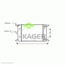 31-2316 KAGER Радиатор, охлаждение двигателя