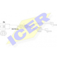 610098 E C ICER Сигнализатор, износ тормозных колодок