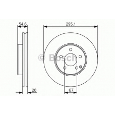 0 986 479 R99 BOSCH Тормозной диск