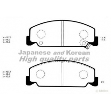 H025-80 ASHUKI Комплект тормозных колодок, дисковый тормоз