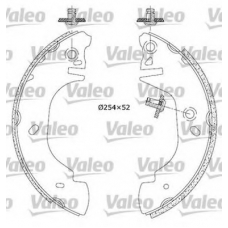 554719 VALEO Комплект тормозных колодок