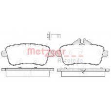 1170786 METZGER Комплект тормозных колодок, дисковый тормоз
