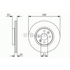 0 986 479 R67 BOSCH Тормозной диск