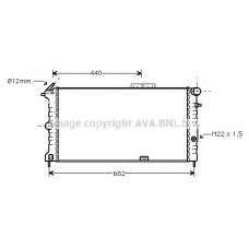 OLA2190 AVA Радиатор, охлаждение двигателя