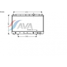 MT2083 AVA Радиатор, охлаждение двигателя