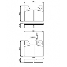 0 986 462 532 BOSCH Комплект тормозных колодок, дисковый тормоз