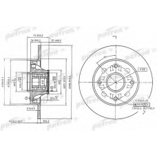 PBD7014 PATRON Тормозной диск
