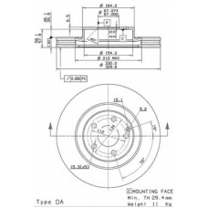 09.9825.20 BREMBO Тормозной диск