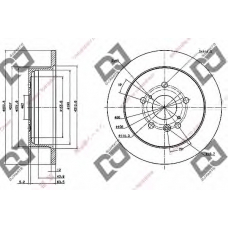 BD1019 DJ PARTS Тормозной диск