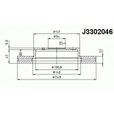 J3302046 NIPPARTS Тормозной диск