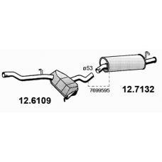 12.6109 ASSO Средний глушитель выхлопных газов