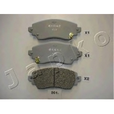 50201 JAPKO Комплект тормозных колодок, дисковый тормоз