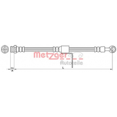 4110219 METZGER Тормозной шланг