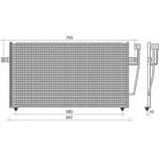 350203266000 MAGNETI MARELLI Конденсатор, кондиционер