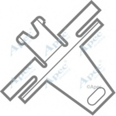 KIT266 APEC Комплектующие, тормозные колодки