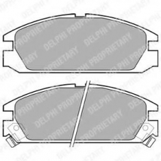 LP525 DELPHI Комплект тормозных колодок, дисковый тормоз