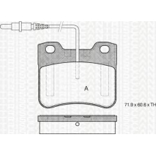 8110 28958 TRIDON Brake pads - front