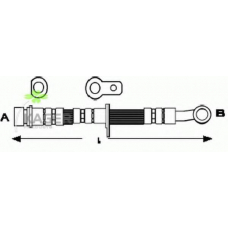 38-0361 KAGER Тормозной шланг