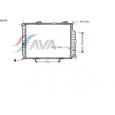 MS2305 AVA Радиатор, охлаждение двигателя