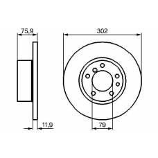 0 986 478 319 BOSCH Тормозной диск