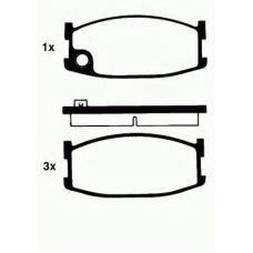 8DB 355 007-271 HELLA Комплект тормозных колодок, дисковый тормоз