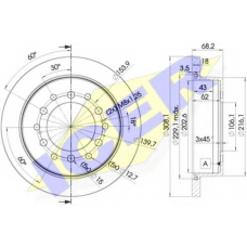 78BD2919-2 ICER Тормозной диск