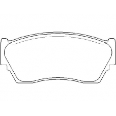 MDB1502 MINTEX Комплект тормозных колодок, дисковый тормоз