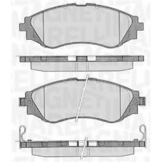 363916060206 MAGNETI MARELLI Комплект тормозных колодок, дисковый тормоз