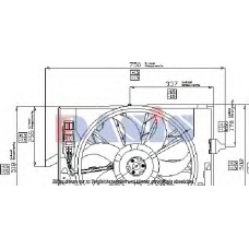 058025N AKS DASIS Вентилятор, охлаждение двигателя